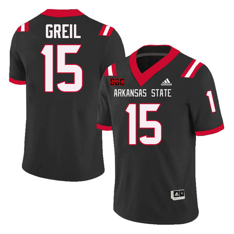 Brandon Greil Arkansas State Jersey,Arkansas State Red Wolves Football Uniforms,Jersey-Black Brandon Greil Arkansas State Jersey,Arkansas State Red Wolves Football Uniforms,Jersey-Black